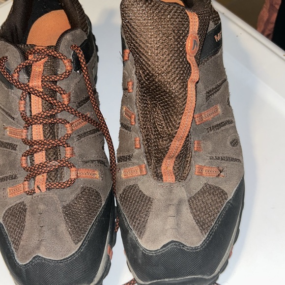 🎊Men's Brown and Orange Hiking Shoes - Picture 4 of 8